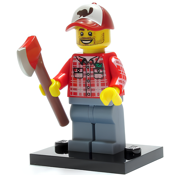 Минифигурка LEGO Collectible 8805 Lumberjack, Series 5 col05-8 U